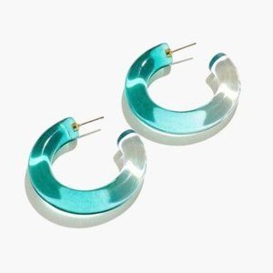 NWT Madewell Resin Hoop Earrings